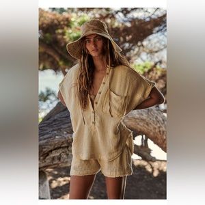 NWT Free People Hop Aboard One-Piece Romper